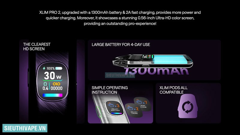 Oxva Xlim Pro 2 chính hãng giá rẻ