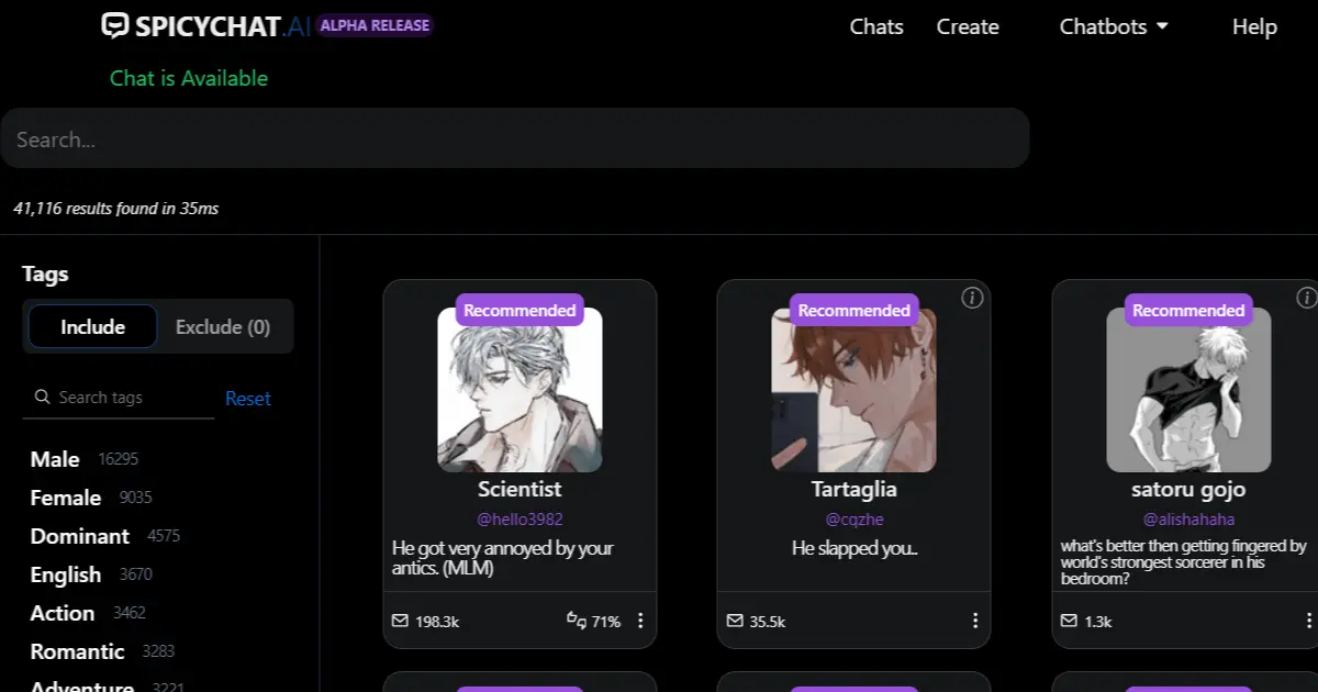 Spicy Chat - Bắt đầu nhanh để cuộc chat đi đúng hướng