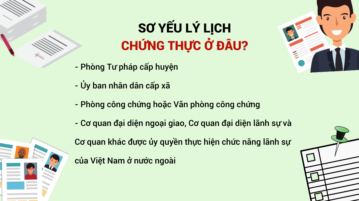 Sơ Yếu Lý Lịch - Các tình huống thường phải nộp