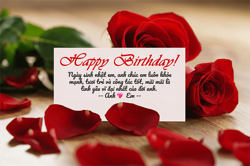 Chúc Mừng Sinh Nhật - Kết hợp thiệp, quà và lời nói