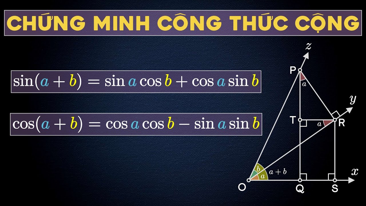 Công Thức Lượng Giác - Công thức cộng và trừ góc Công Thức Lượng Giác - Công thức cộng và trừ góc
