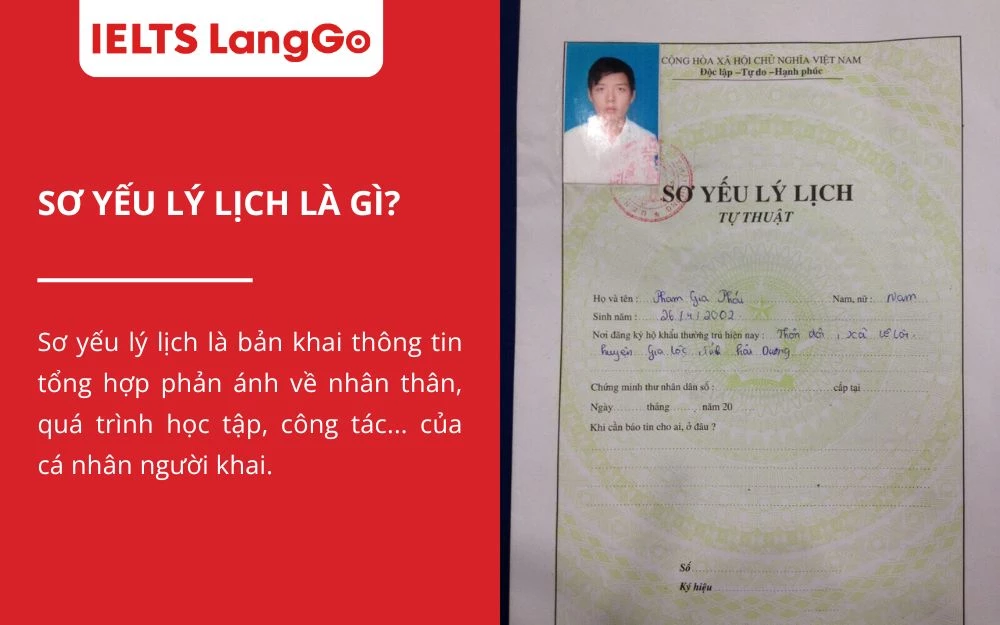 Sơ Yếu Lý Lịch - Sửa lỗi, ký tên và lưu bản