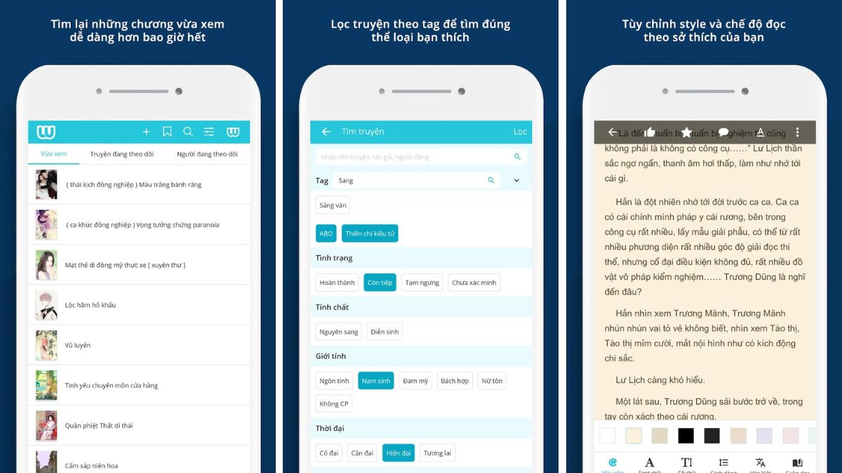 Wikidich - Theo dõi, bookmark và tương tác cộng đồng