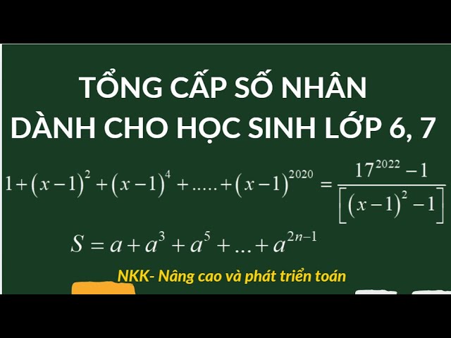 Cấp Số Nhân - Nhận diện qua công bội và số hạng đầu